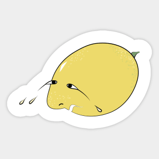 funny lemon Sticker